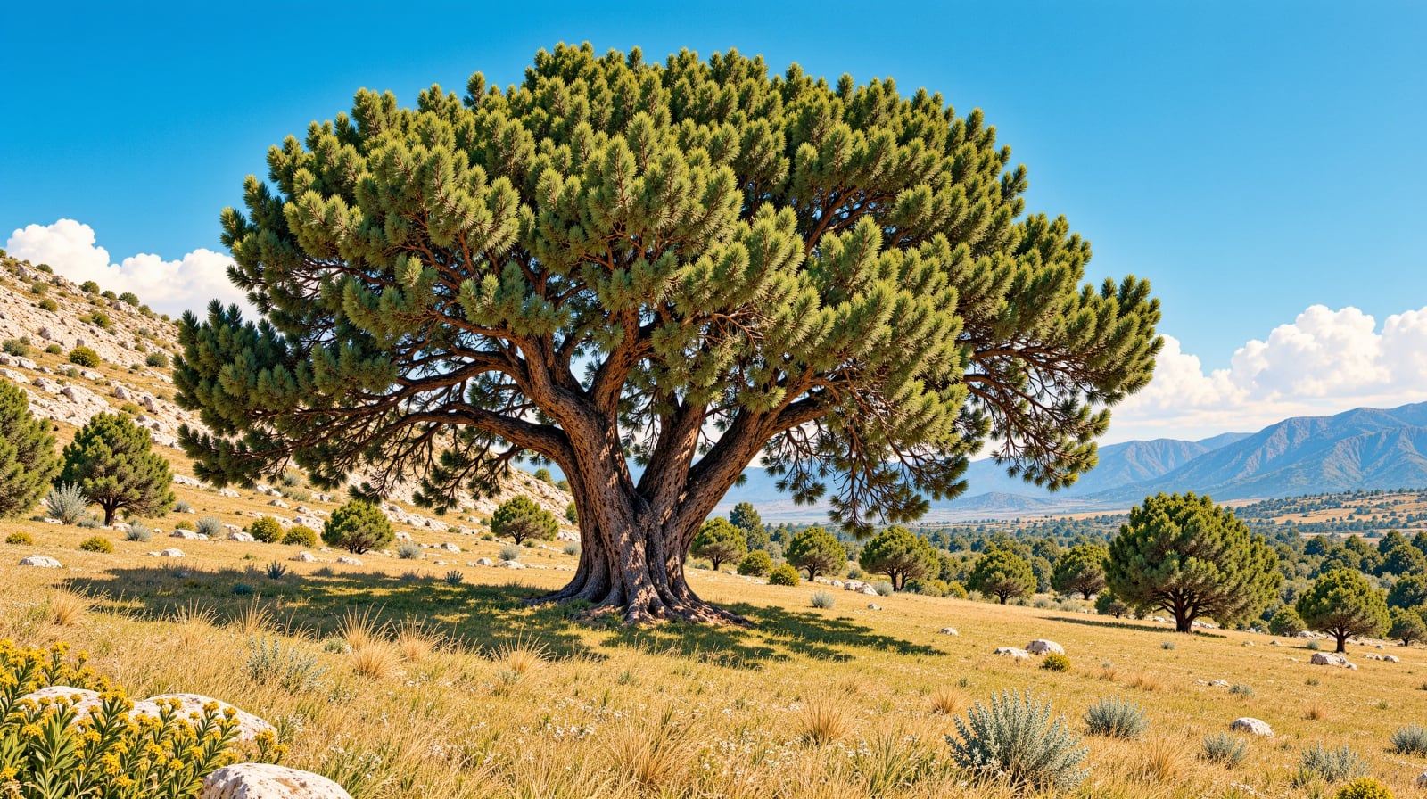 Aslan Juniper Natural Monument çizimi, Antalya