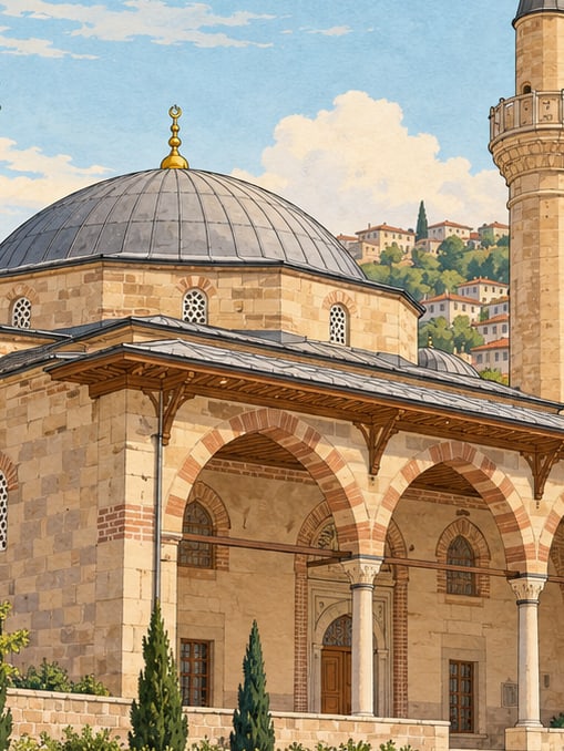 Ilustración: Mezquita de Aslanhane (Ahi Şerafettin), Ankara