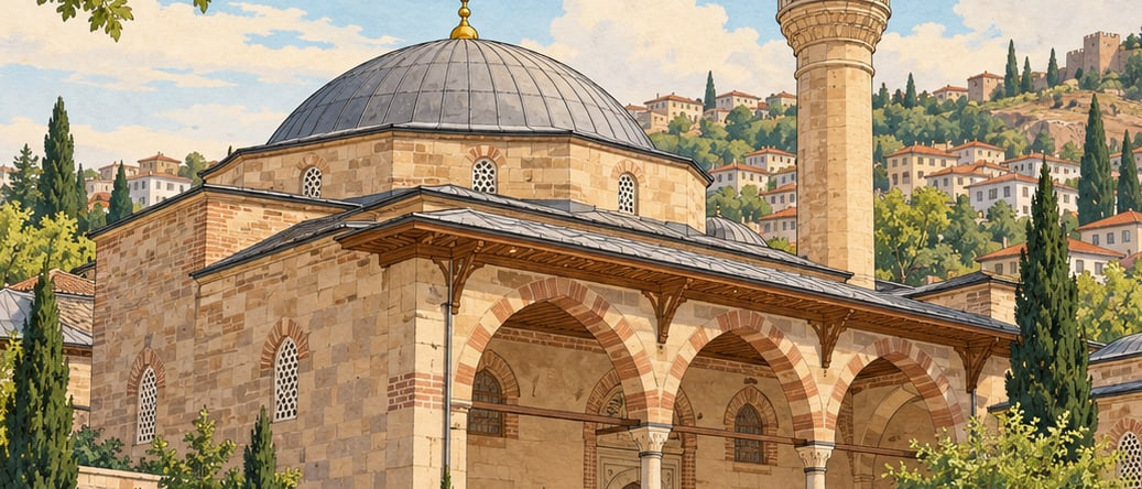 Aslanhane Mosque (Ahi Şerafettin) çizimi, Ankara