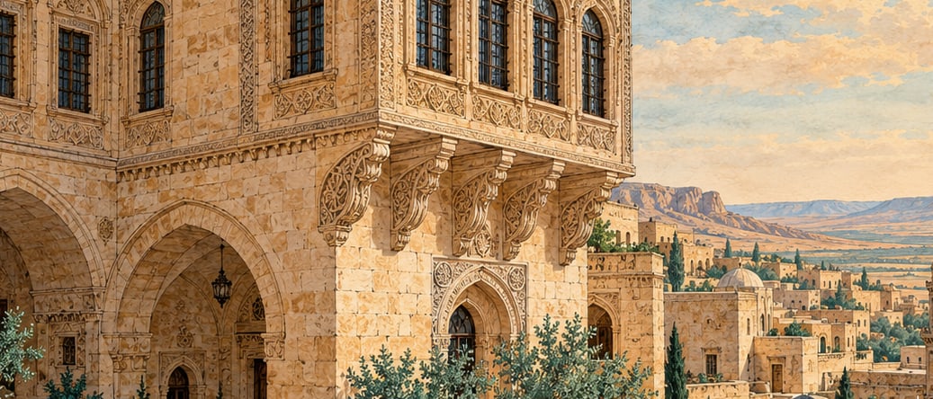 Asmalı Mansion çizimi, Nevşehir