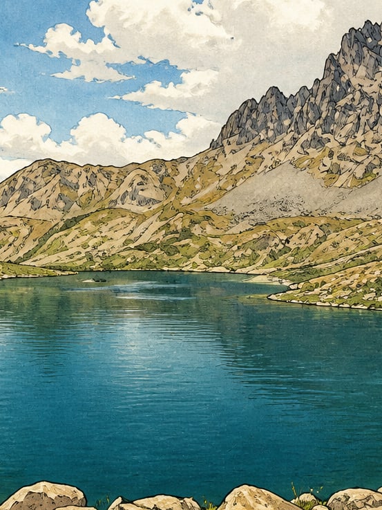 Ilustración: Lago At, Rize