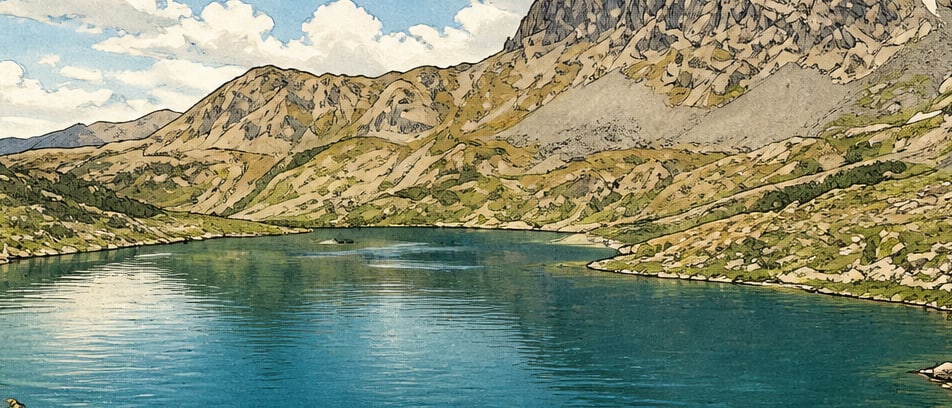 At Lake çizimi, Rize