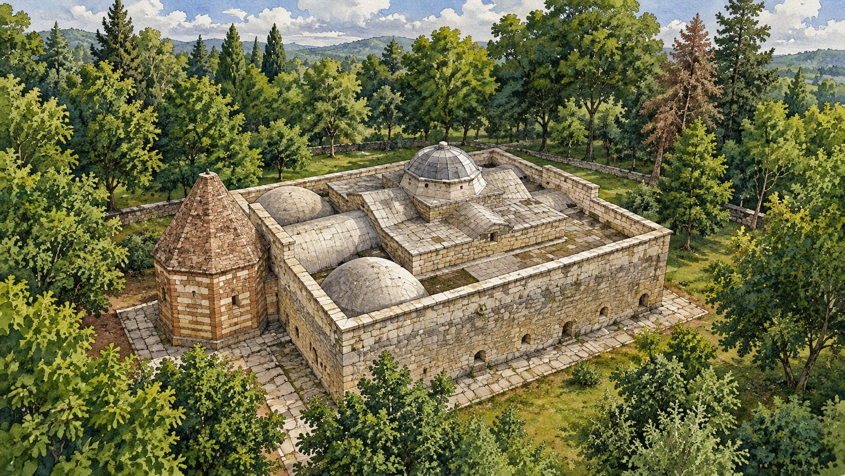 Atabey Ertokuş Madrasa çizimi, Isparta