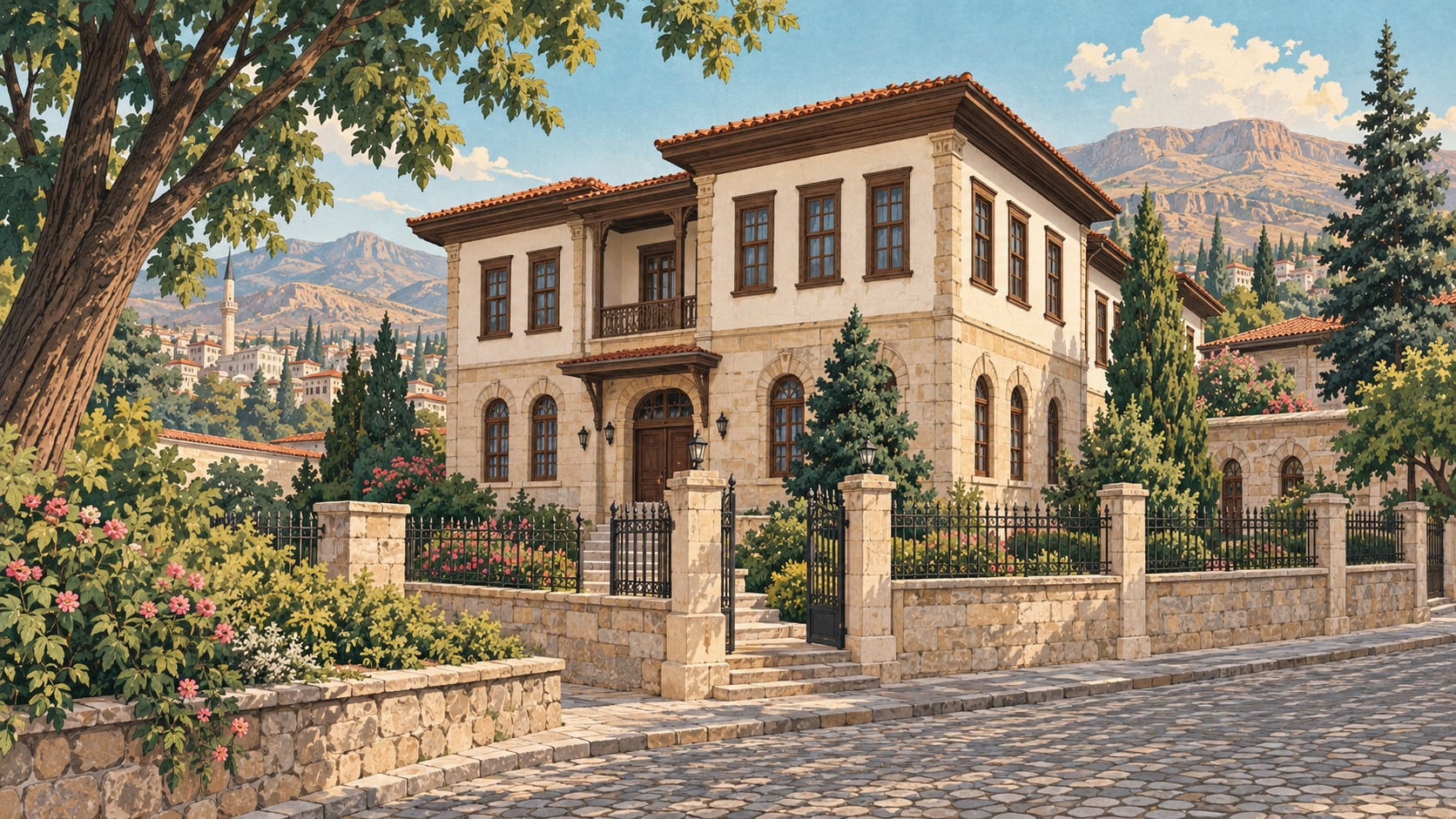 Atatürk Memorial House and Ethnography Museum çizimi, Malatya