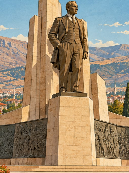 Ilustración: Monumento a Atatürk, Malatya