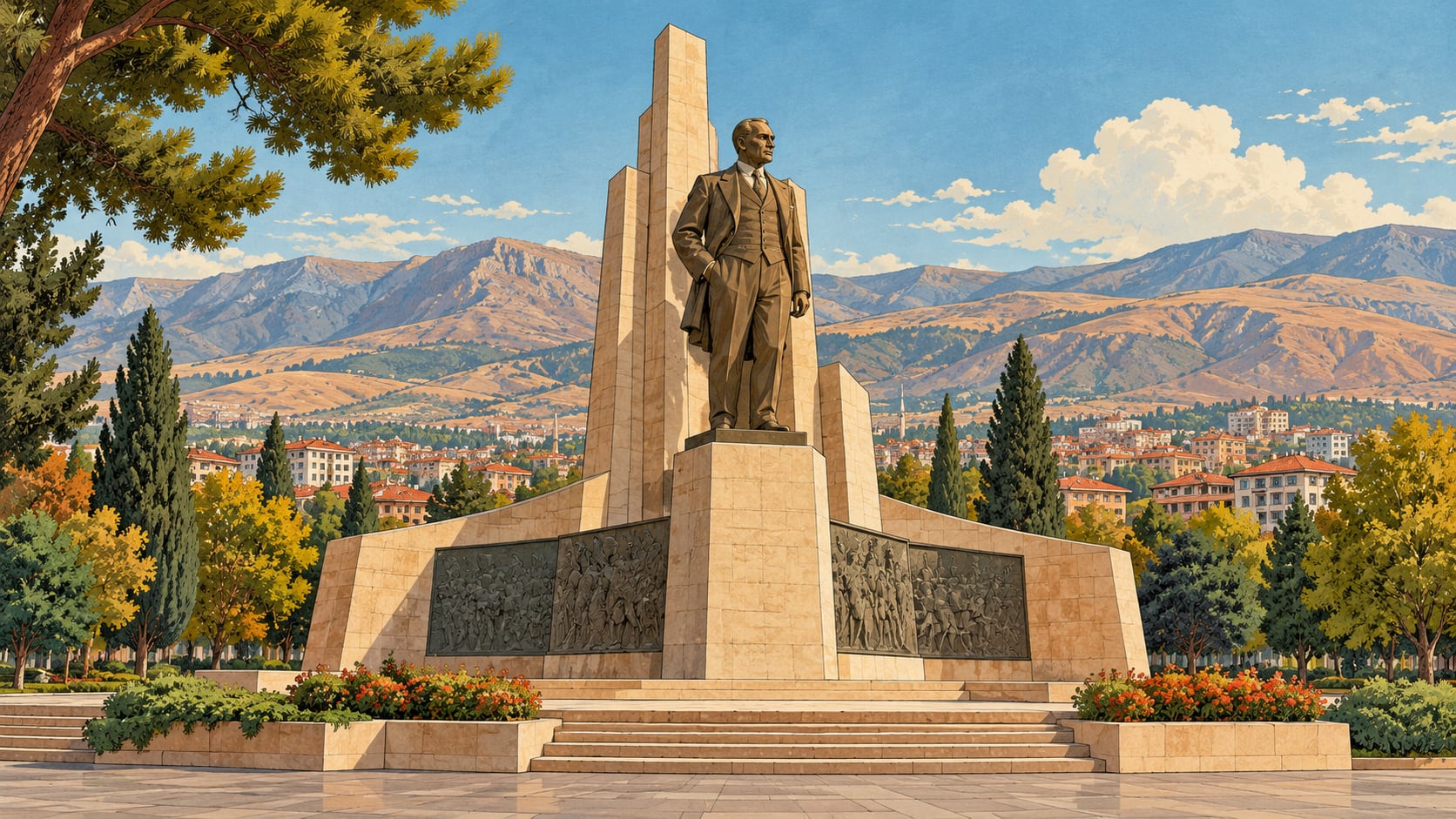 Atatürk Monument çizimi, Malatya