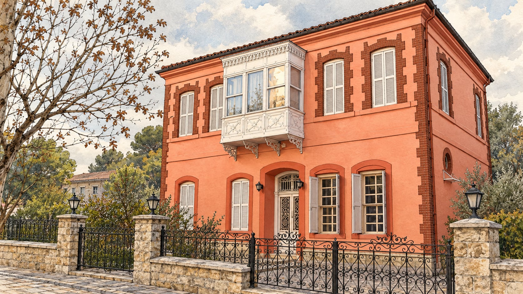 Atatürk House Ethnography Museum çizimi, Denizli