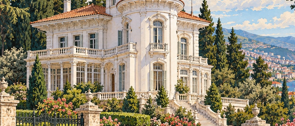 Atatürk Pavilion Museum çizimi, Trabzon