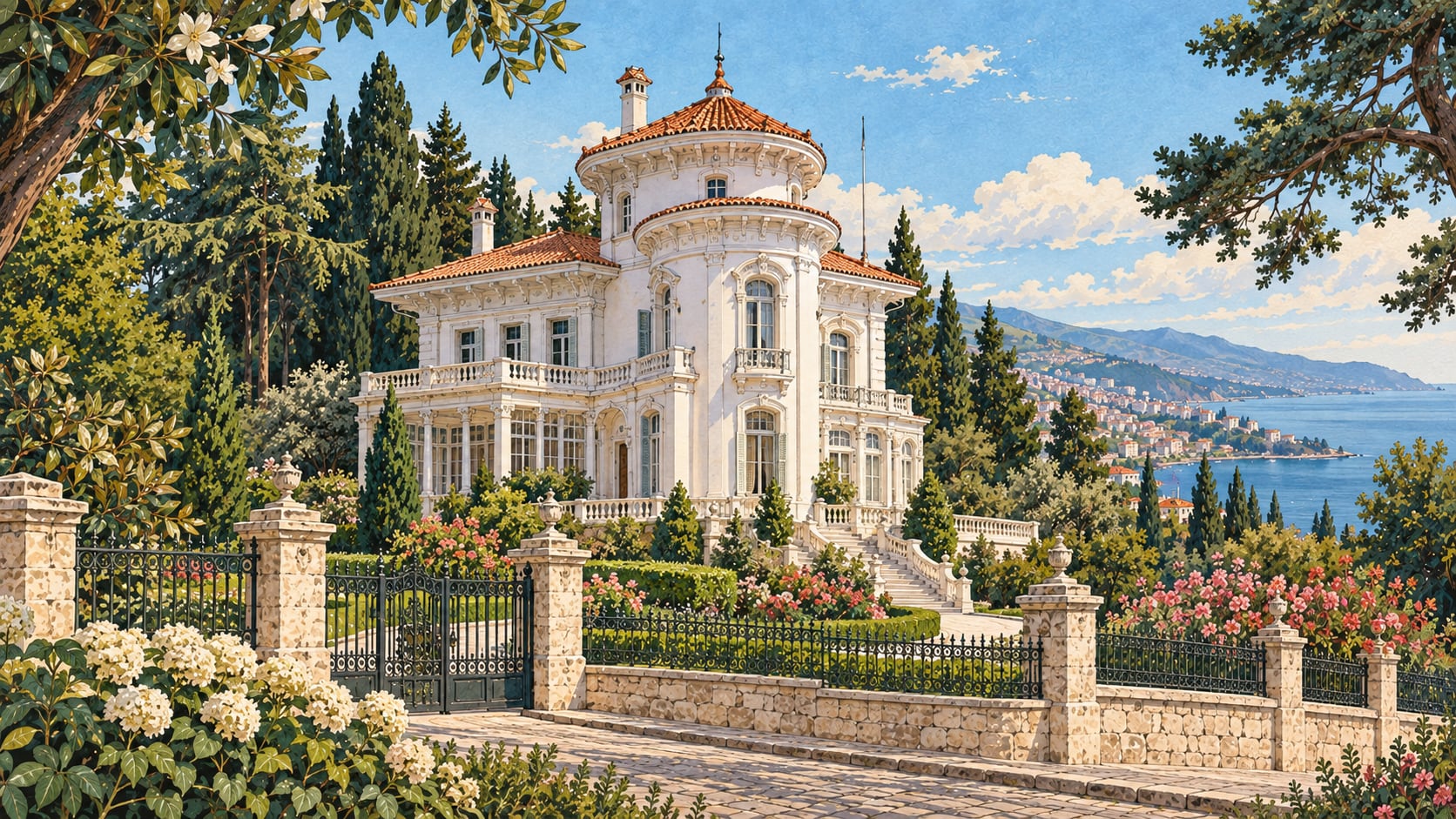 Atatürk Pavilion Museum çizimi, Trabzon