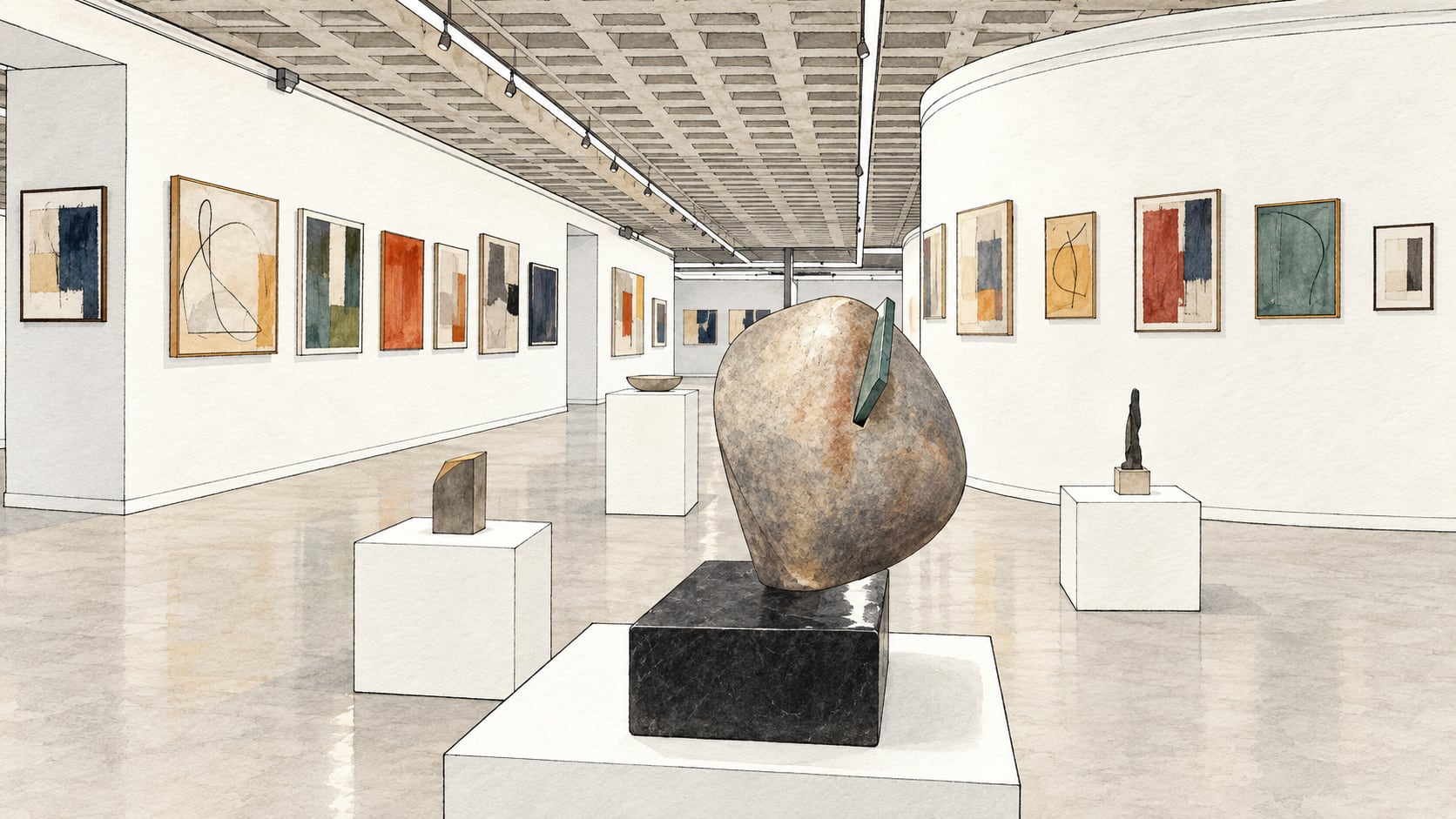 Atatürk University Fine Arts Faculty Museum çizimi, Erzurum