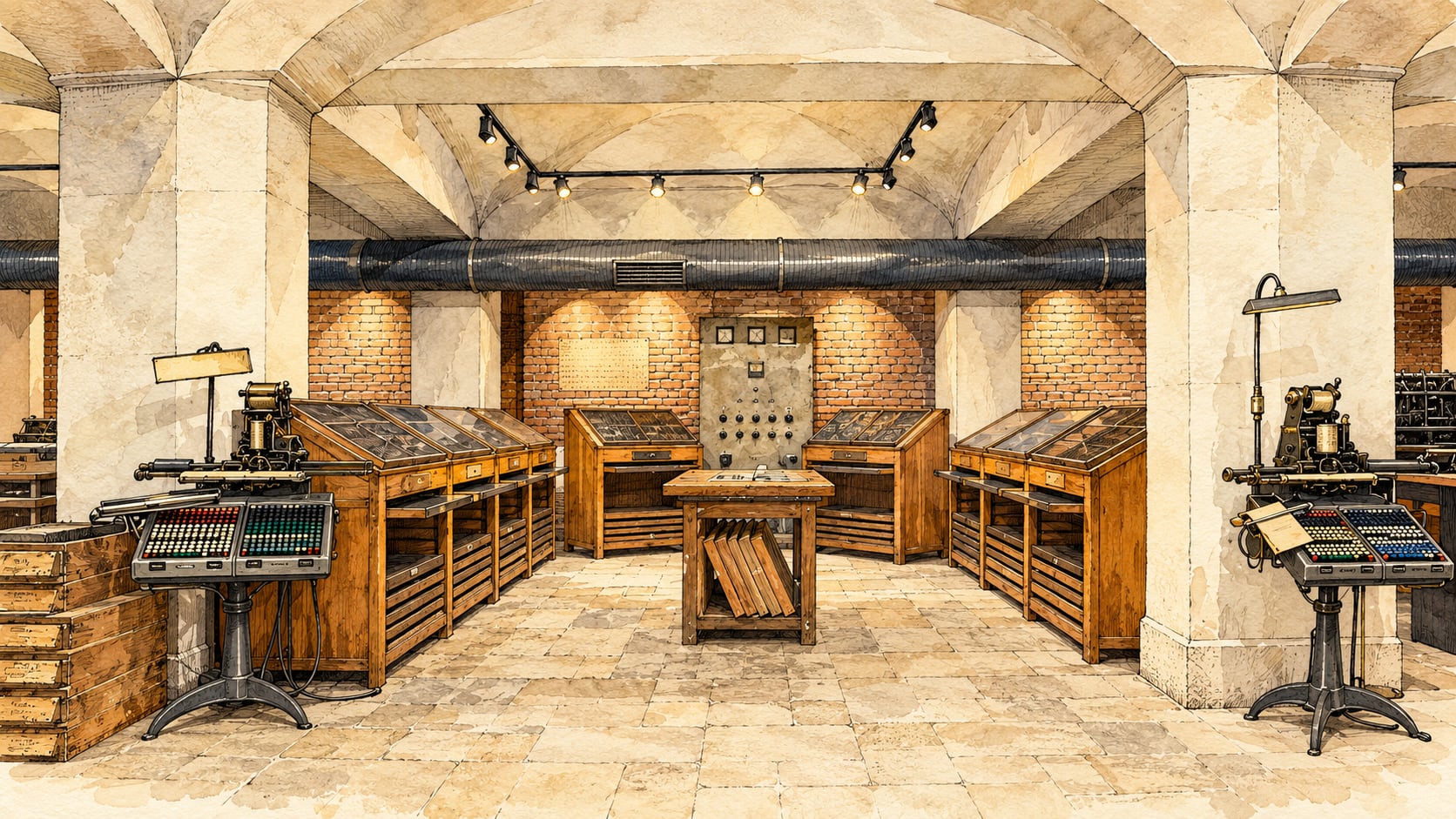 Atatürk University Hurufat Printing Museum çizimi, Erzurum
