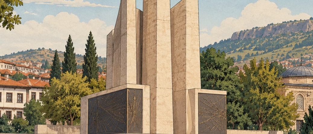 Atatürk and Independence Monument çizimi, Uşak