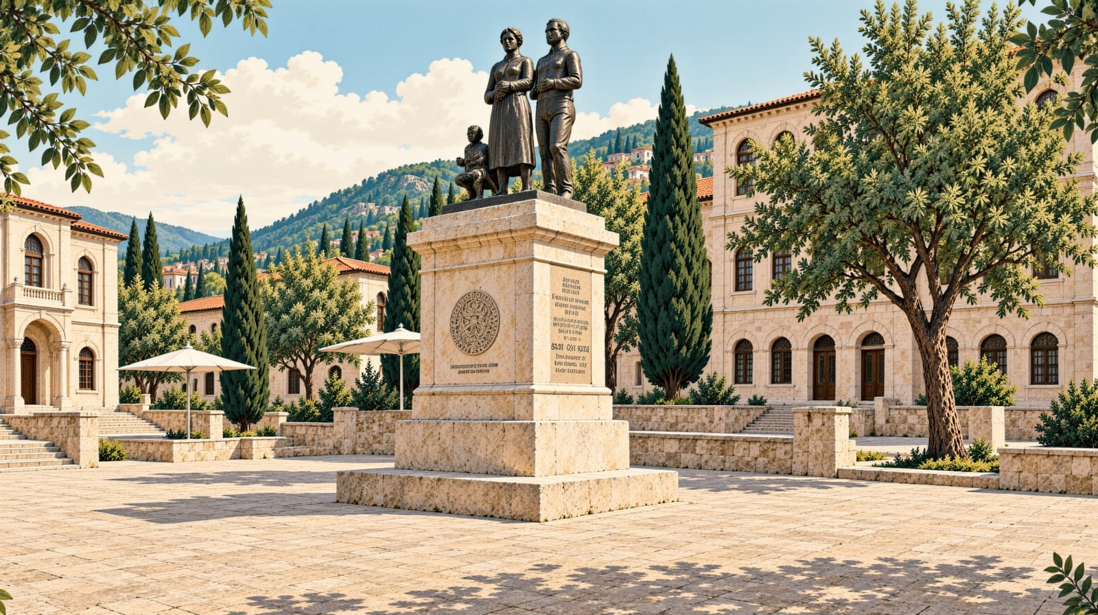 Atatürk and Şerife Bacı Monument çizimi, Kastamonu