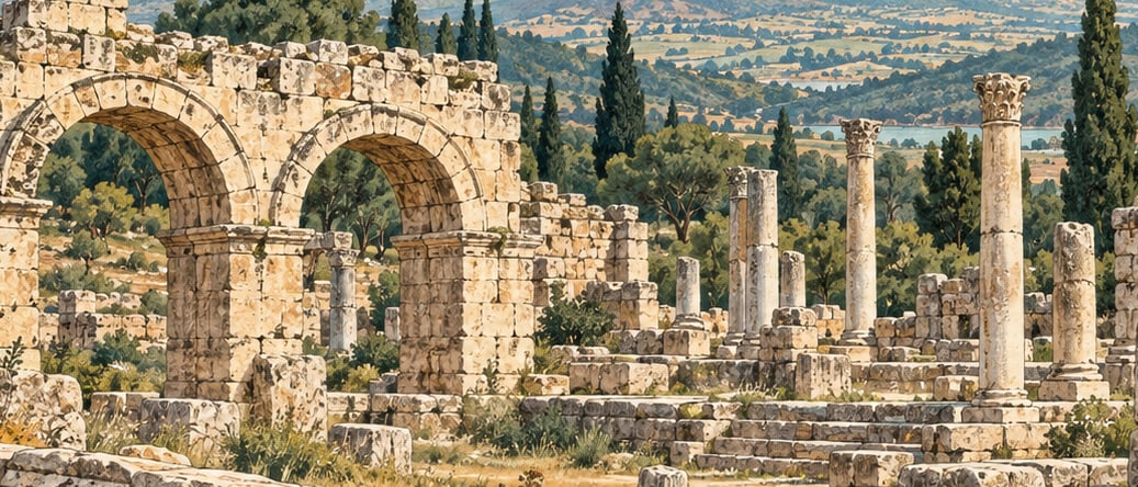 Attuda Ancient City çizimi, Denizli