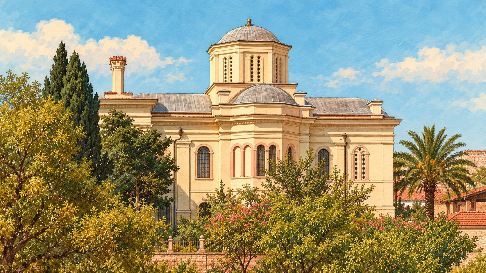 Aya Nikola Memorial Museum çizimi, Balıkesir