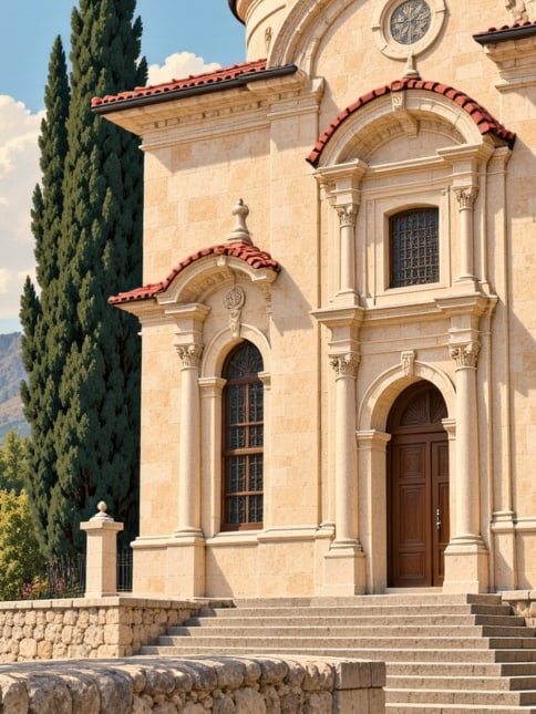Ilustración: Iglesia de Aya Payana / Iglesia de Baniya, Isparta