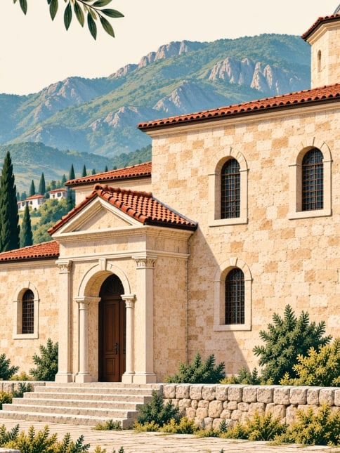 Ilustración: Iglesia de Aya Varvara, Trabzon