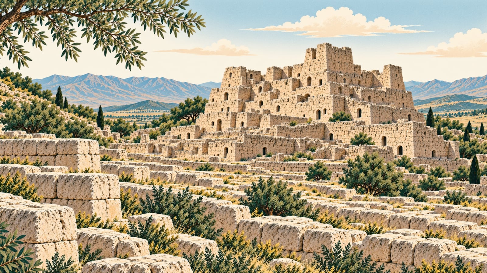 Ayanis Castle çizimi, Van
