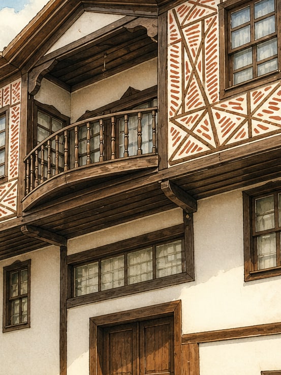 Ilustración: Casas de Ayaş, Ankara