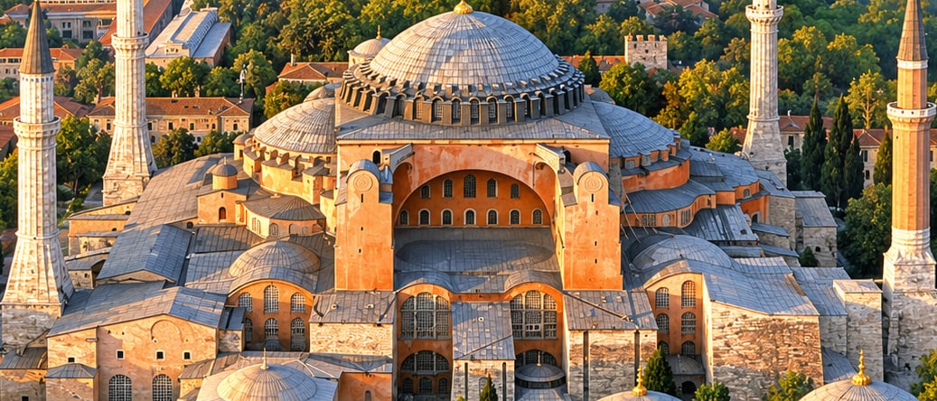 Hagia Sophia Mosque çizimi, İstanbul