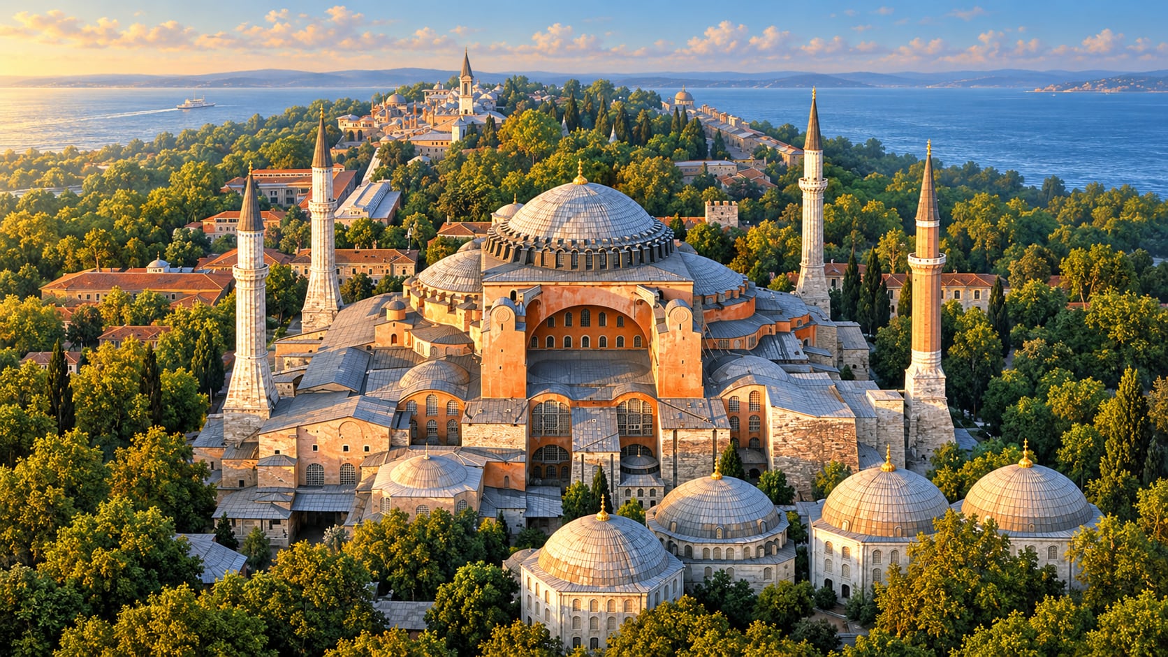 Hagia Sophia Mosque çizimi, İstanbul