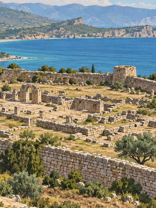 Ilustración: Zona arqueológica de Ayatekla, Mersin