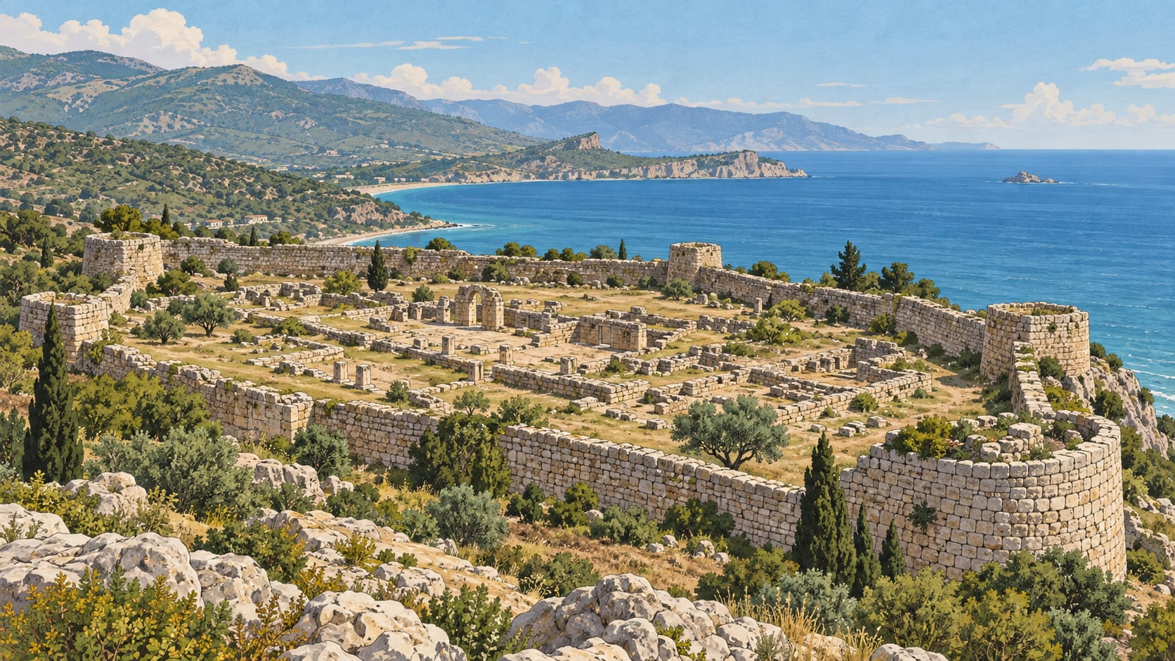 Ayatekla Archaeological Site çizimi, Mersin