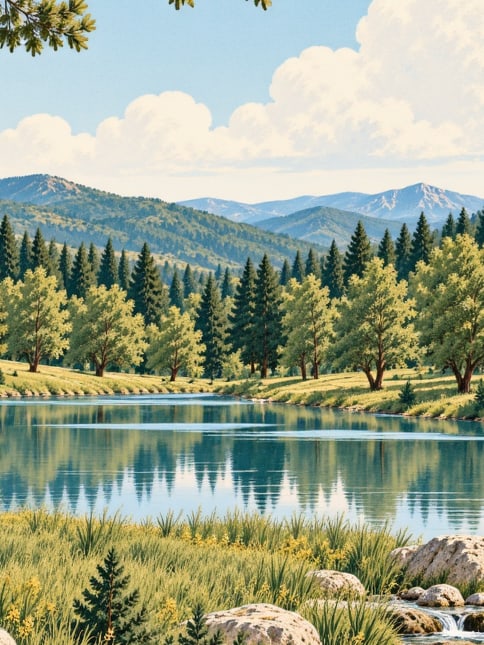 Ilustración: Parque Natural de Ayazmapınarı, Çanakkale