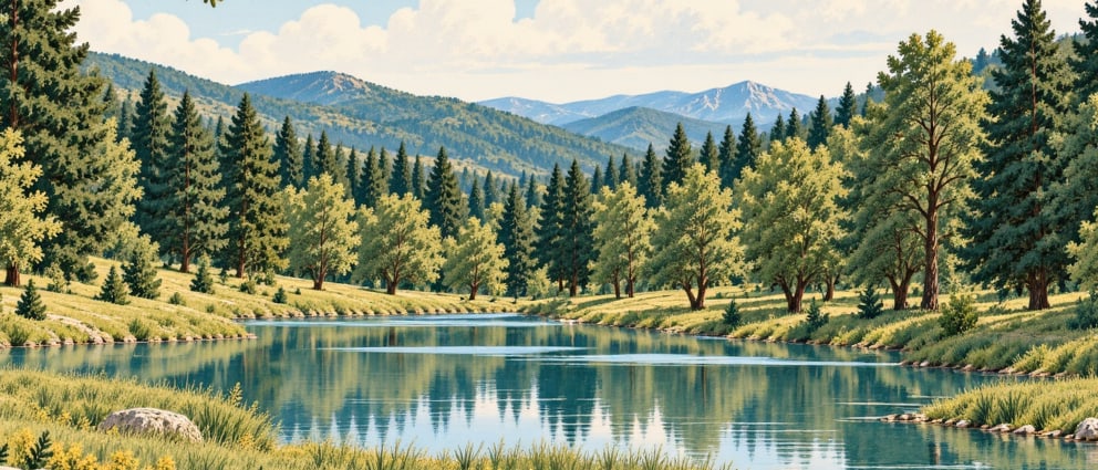 Ayazmapınarı Nature Park çizimi, Çanakkale