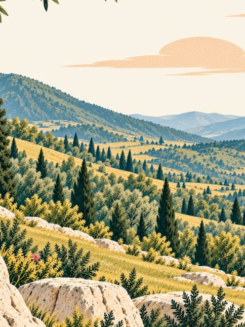 Ilustración: Valle de Bicicletas Ayçiçeği, Sakarya