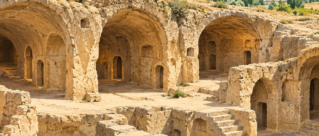 Aydıntepe Underground City çizimi, Bayburt