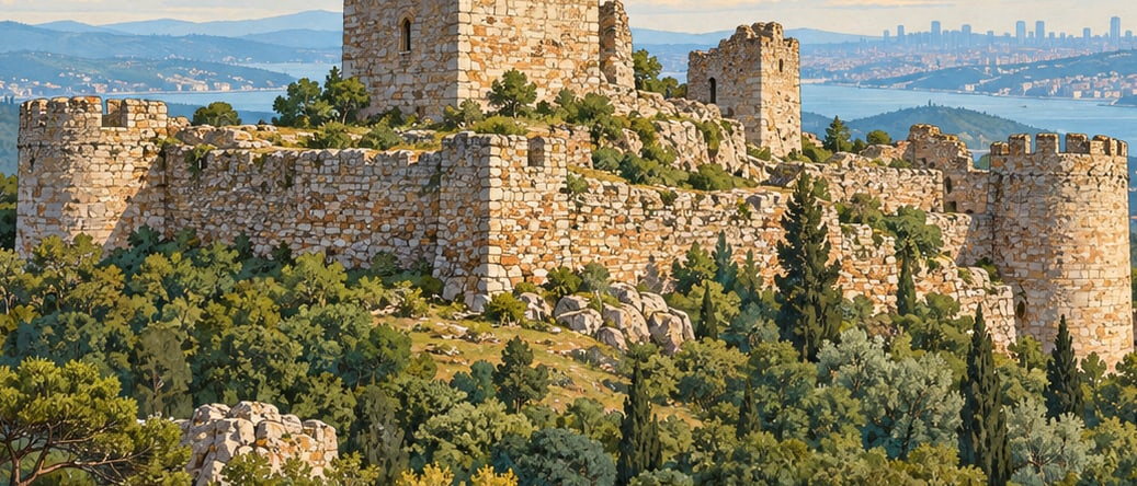 Aydos Castle çizimi, İstanbul