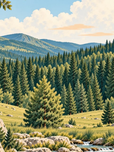 Ilustración: Parque Natural de Ayıkayası, Bolu