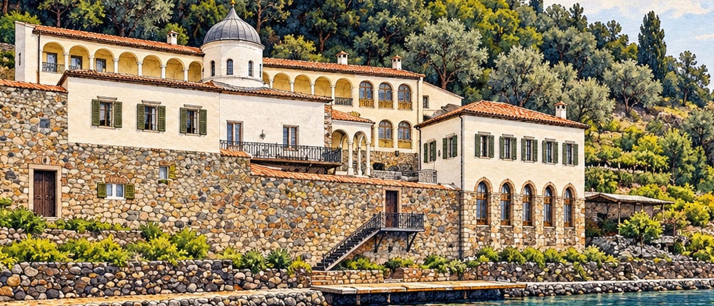 Ayışığı Monastery Museum çizimi, Balıkesir
