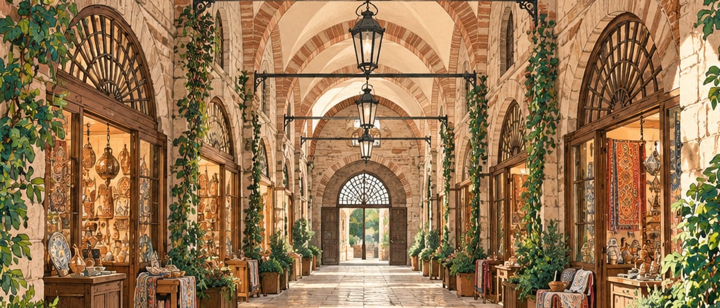 Aynalı Bazaar çizimi, Çanakkale