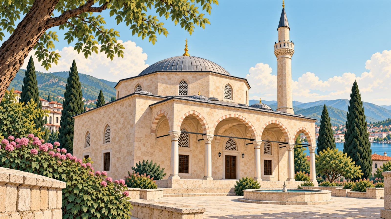 Ayşe Kadın Camii çizimi, Edirne