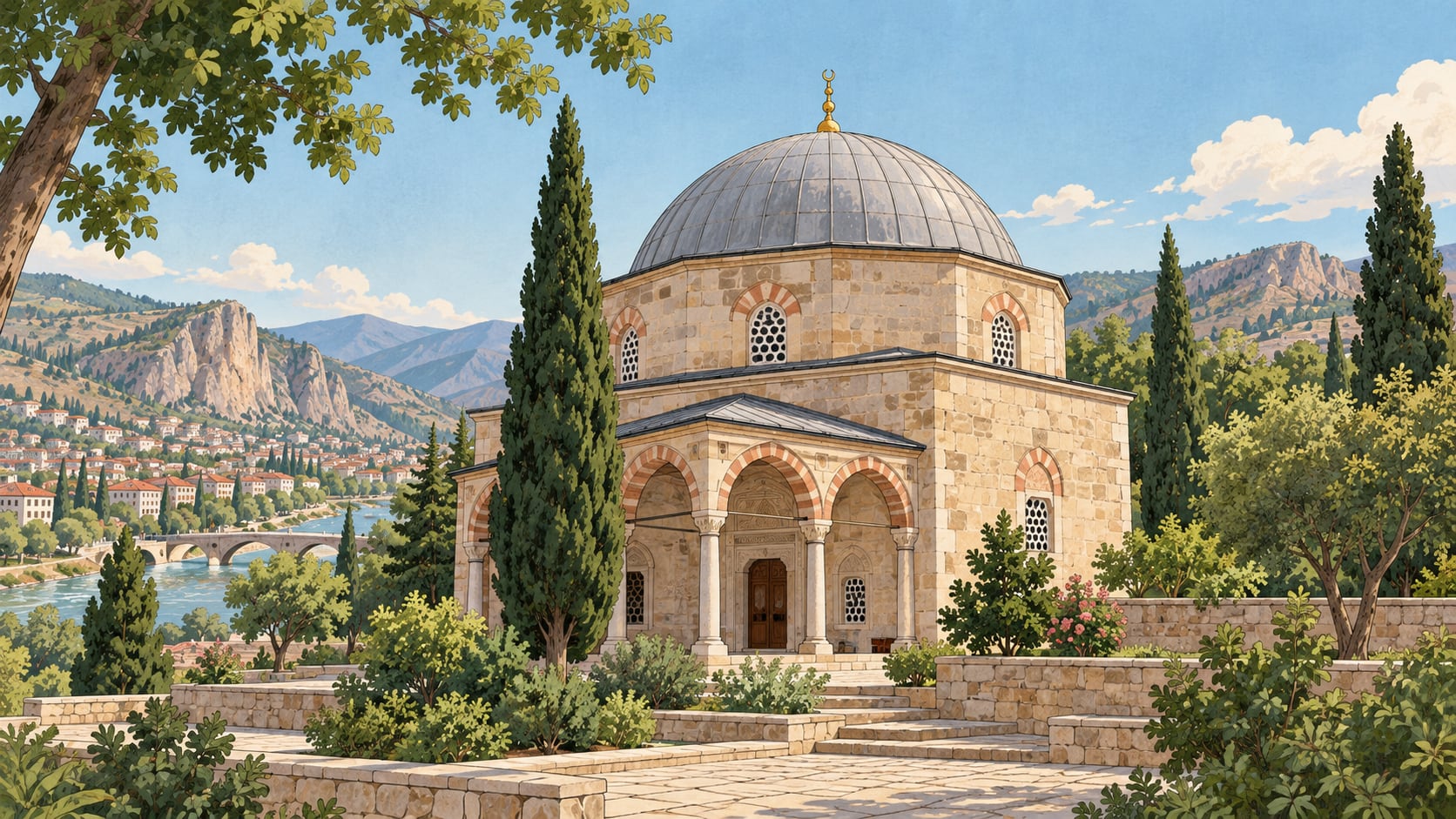 Saint Baba Tomb çizimi, Tokat
