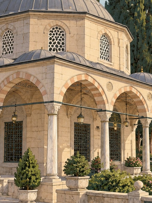 Ilustración: Mausoleo de Aziz Mahmud Hüdayi, İstanbul