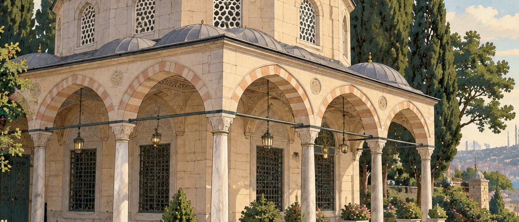 Aziz Mahmud Hüdayi Tomb çizimi, İstanbul