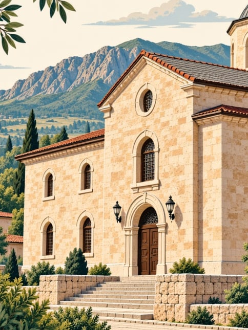 Ilustración: Iglesia ortodoxa de San Nicolás (Aziz Nikola), Hatay