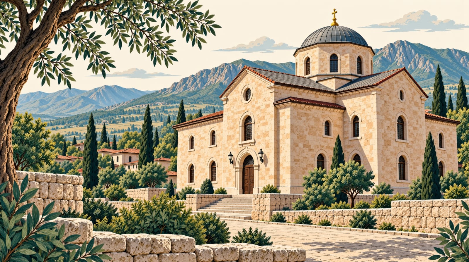 Saint Nikola Orthodox Church çizimi, Hatay