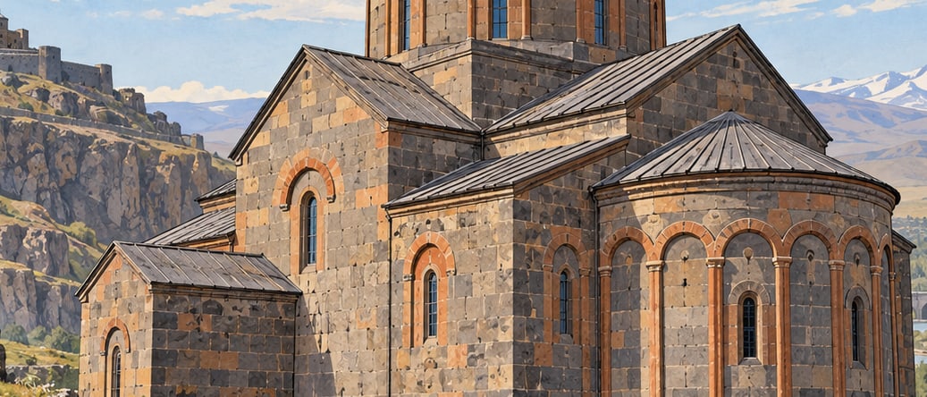 Saint Prkich Church çizimi, Kars