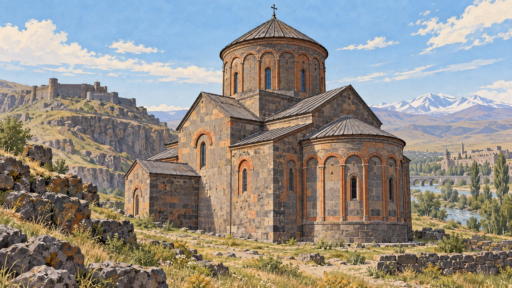 Saint Prkich Church çizimi, Kars
