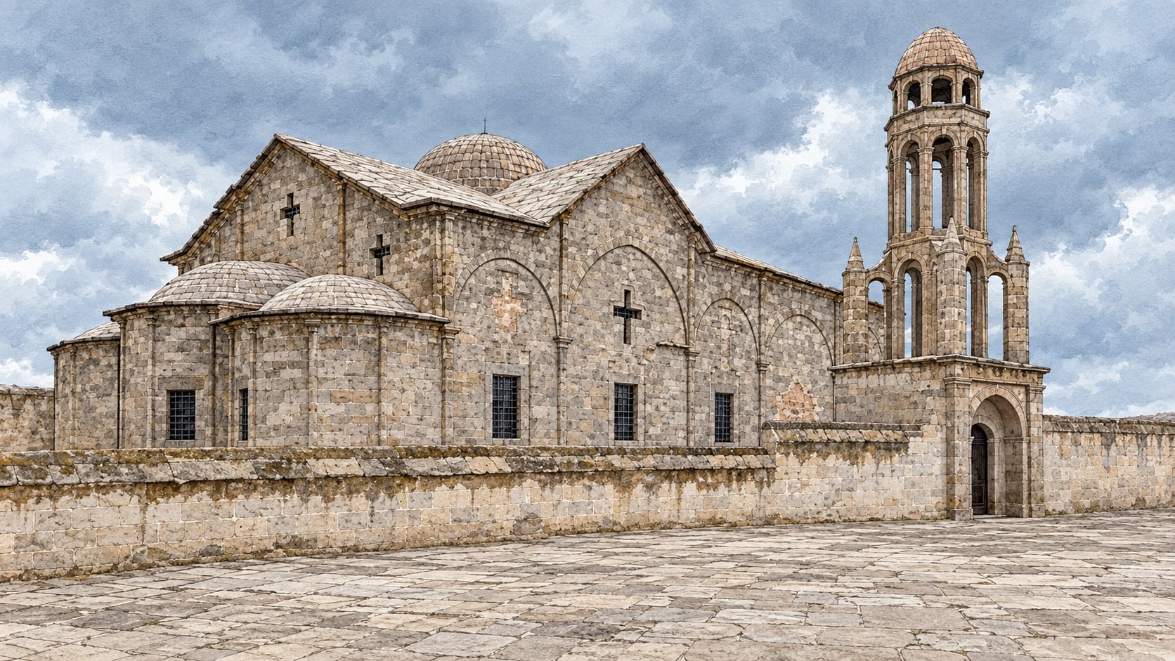 Saint Theodore Church çizimi, Nevşehir