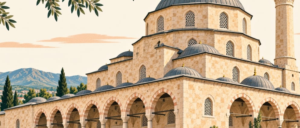 Babaeski Fatih Mosque / Old Mosque çizimi, Kırklareli
