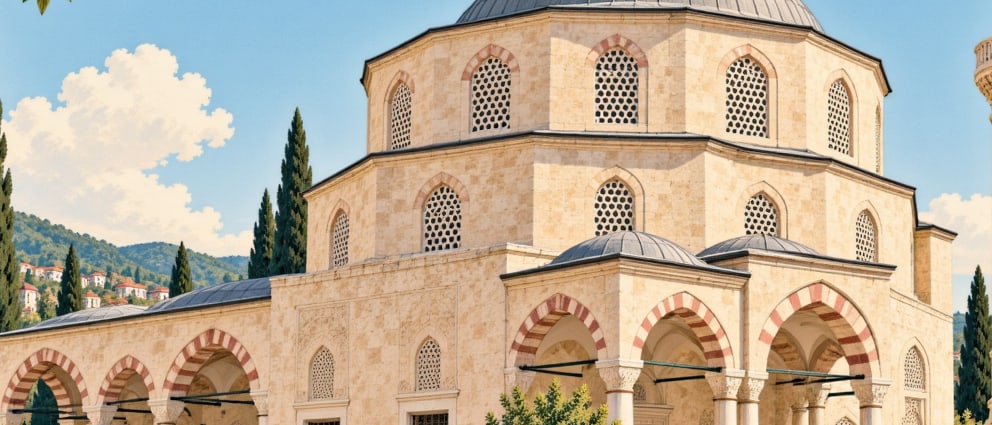 Bademlik Mosque çizimi, Edirne