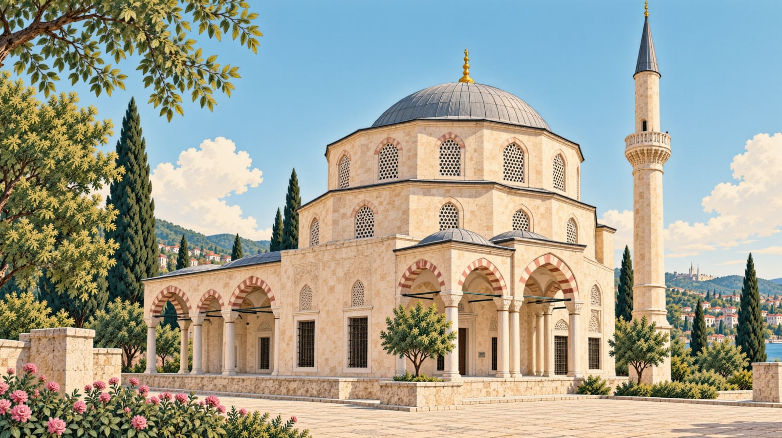 Bademlik Mosque çizimi, Edirne