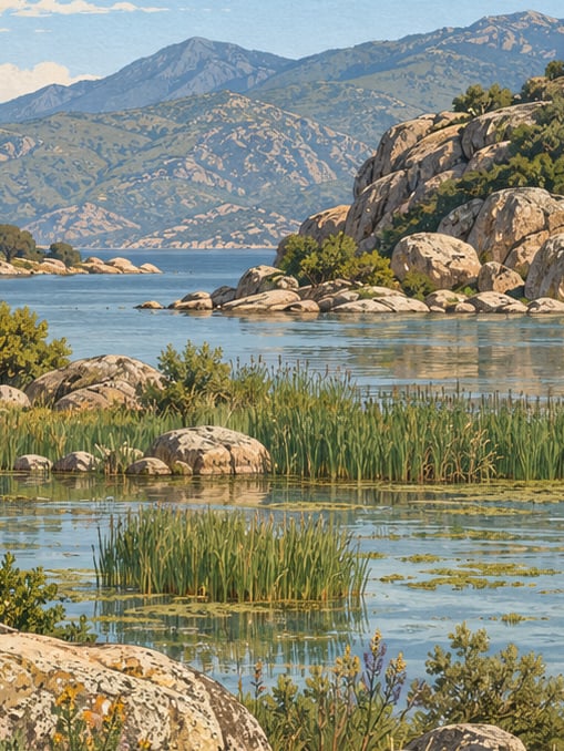 Ilustración: Parque Natural del Lago Bafa, Aydın