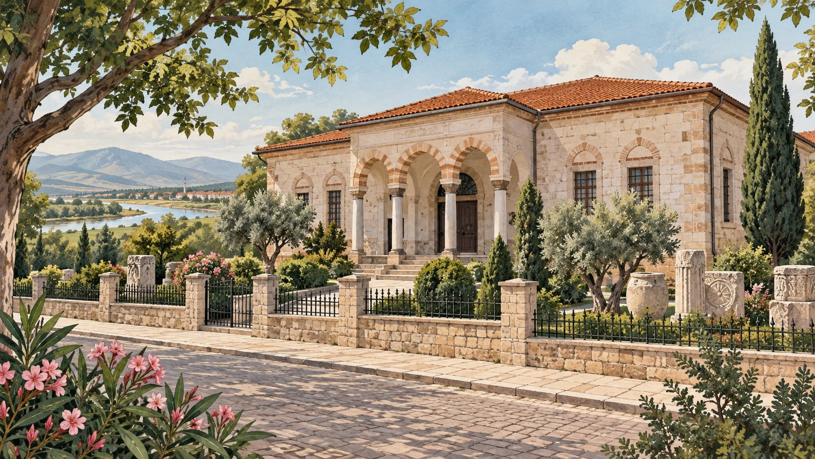Bafra Museum çizimi, Samsun