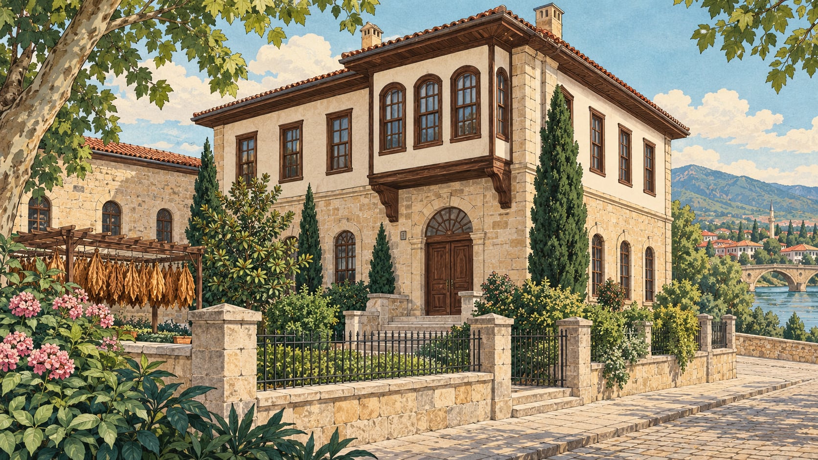 Bafra Tobacco Museum çizimi, Samsun